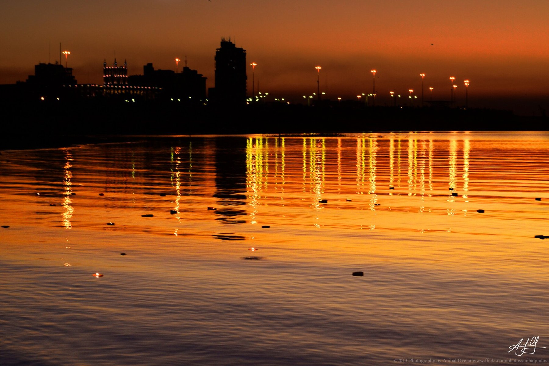 Bahía de Asunción al atardecer